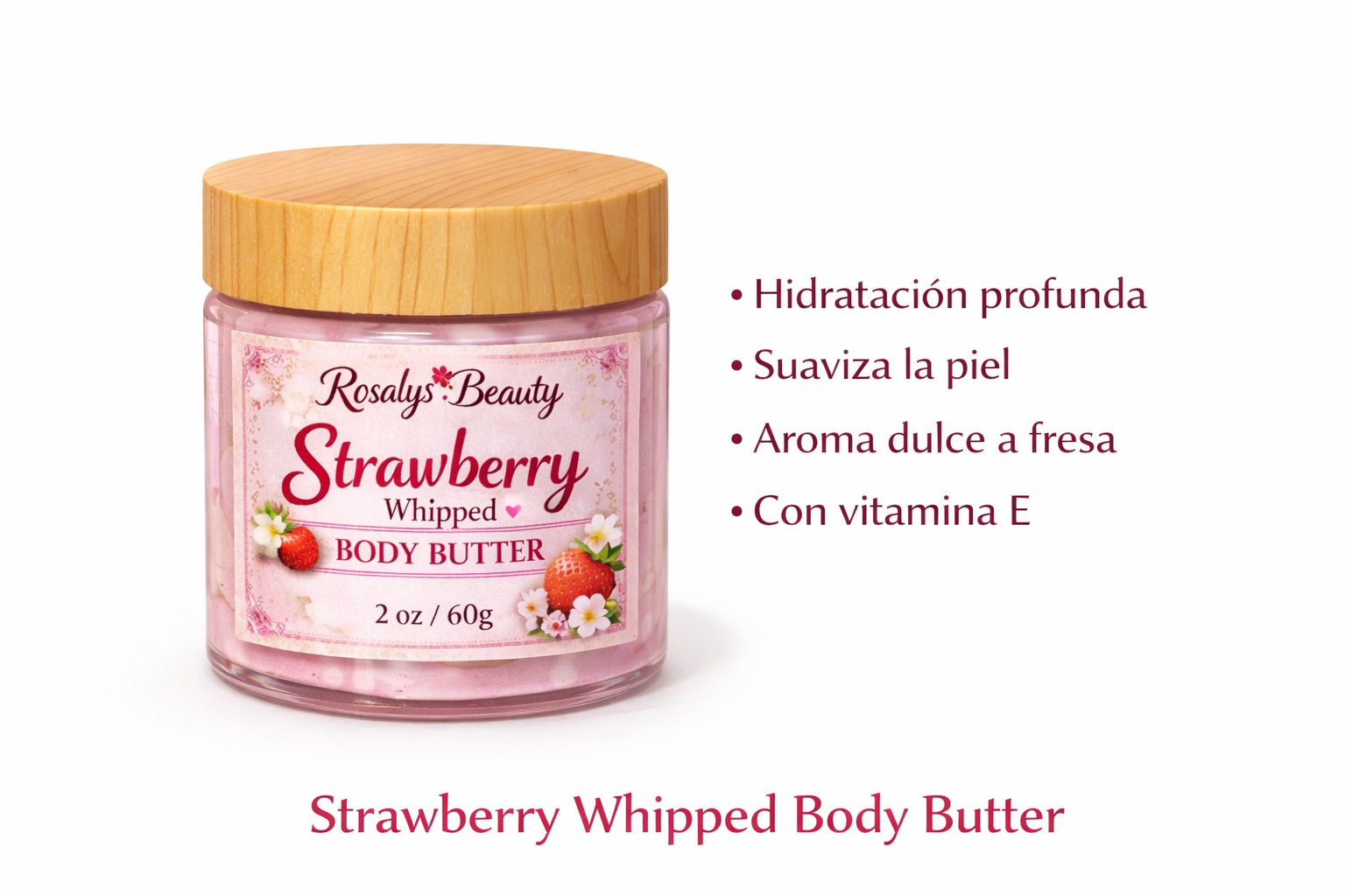 ROSALYS BEAUTY STRAWBERRY WHIPPED BODY BUTTER