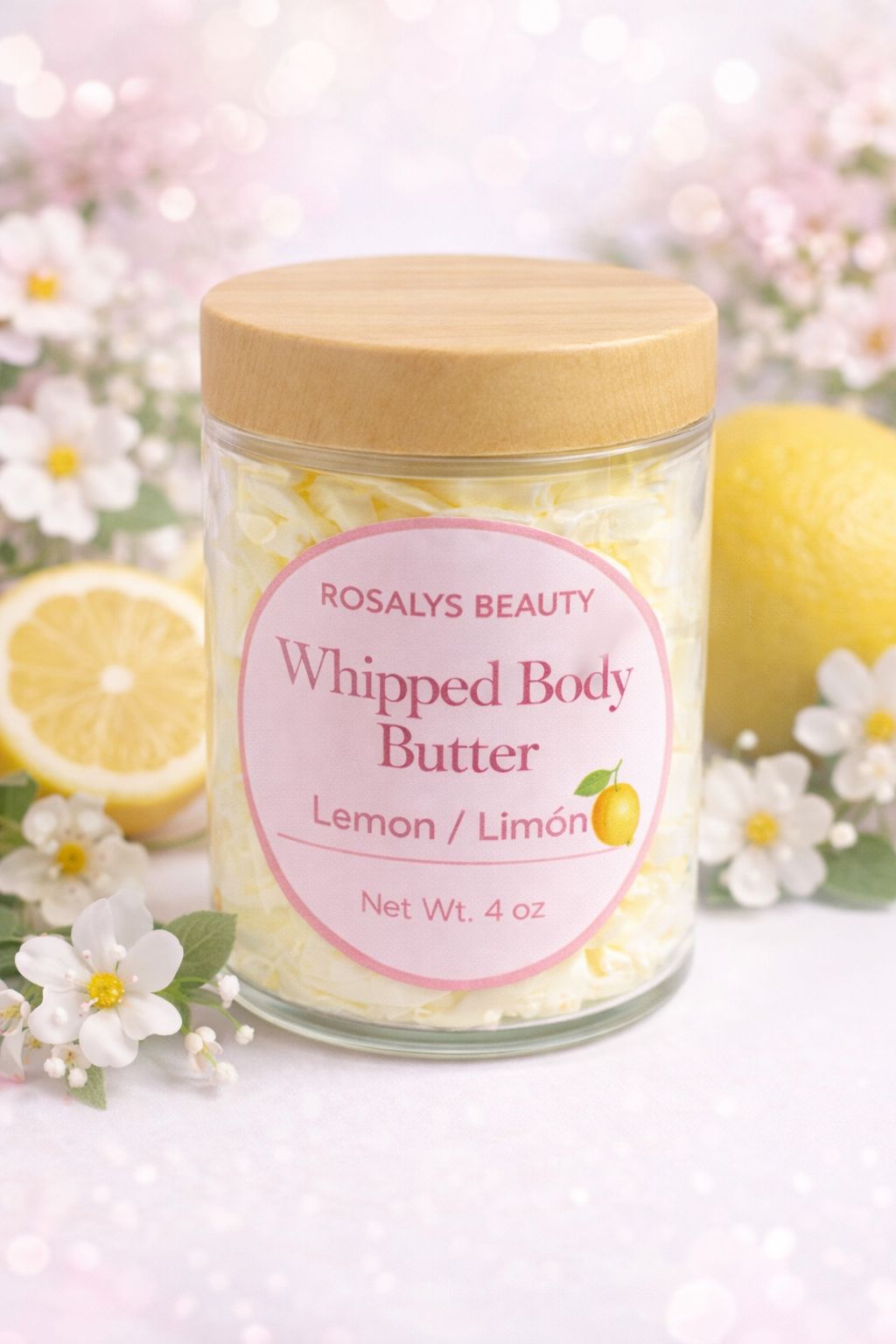 ROSALYS BEAUTY WHIPPE BODY BUTTER-LEMON| 4 oz